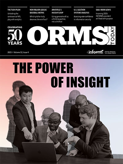 ORMS Today Cover 2025, Issue 4